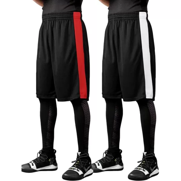 COOFANDY Mens Long Basketball Shorts Gym Athletic Workut Mesh Shorts with Pockets
