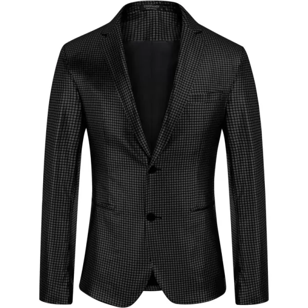 COOFANDY Mens Metallic Jacket Regular Fit Blazer Casual 70s Disco Party Sport Coat