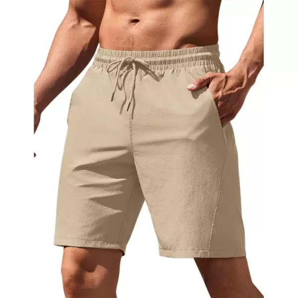 COOFANDY Men's Running Athletic Shorts 9" Gym Workout Lightweight Elastic Waist Sports Shorts