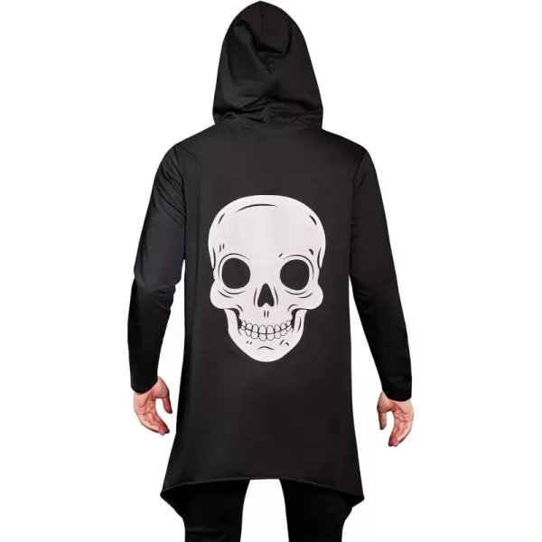 COOFANDY Men's Slim Fit Hoodie Lightweight Hooded Sweatshirt Casual Hip Hop Long Length Cloak Hooded Cape Pullover