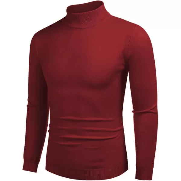 COOFANDY Men's Slim Fit Mock Turtleneck Pullover Sweater Casual Basic Knitted Thermal Sweaters