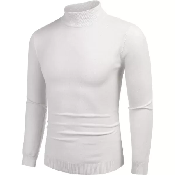 COOFANDY Men's Slim Fit Mock Turtleneck Pullover Sweater Casual Basic Knitted Thermal Sweaters
