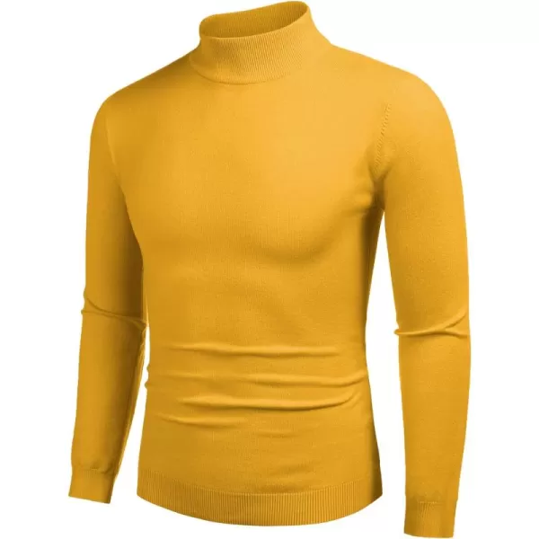 COOFANDY Men's Slim Fit Mock Turtleneck Pullover Sweater Casual Basic Knitted Thermal Sweaters