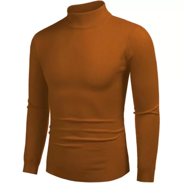 COOFANDY Men's Slim Fit Mock Turtleneck Pullover Sweater Casual Basic Knitted Thermal Sweaters