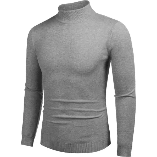 COOFANDY Men's Slim Fit Mock Turtleneck Pullover Sweater Casual Basic Knitted Thermal Sweaters
