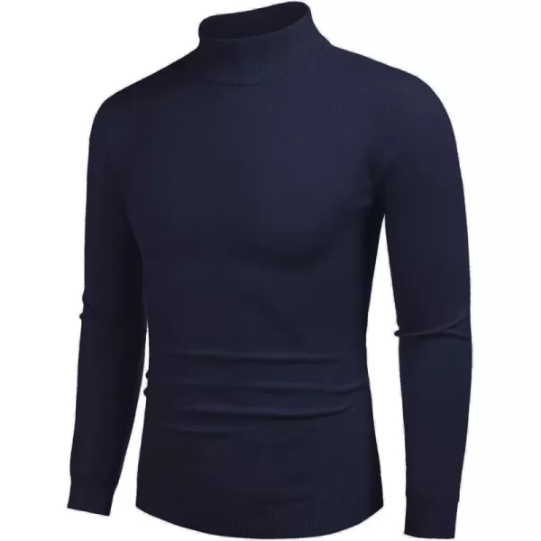 COOFANDY Men's Slim Fit Mock Turtleneck Pullover Sweater Casual Basic Knitted Thermal Sweaters