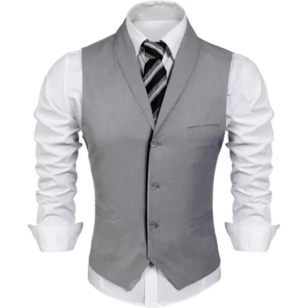 COOFANDY Men's Suit Vest Slim Fit Formal Business Dress Vest Casual Wedding Waistcoat