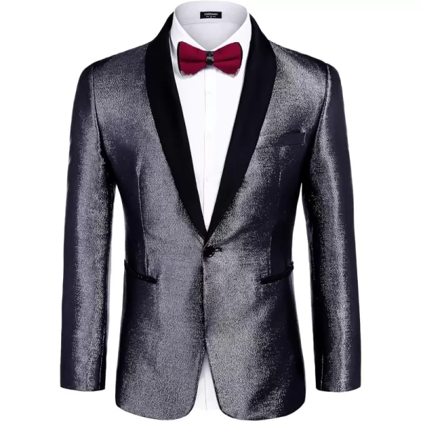 COOFANDY Men's Tuxedo Jacket Slim Fit Shawl Lapel Blazer Suit Jackets for Party Prom Wedding Dinner