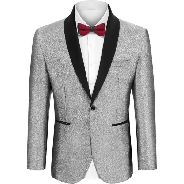 COOFANDY Men's Tuxedo Jacket Slim Fit Shawl Lapel Blazer Suit Jackets for Party Prom Wedding Dinner