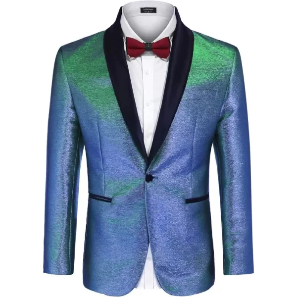 COOFANDY Men's Tuxedo Jacket Slim Fit Shawl Lapel Blazer Suit Jackets for Party Prom Wedding Dinner