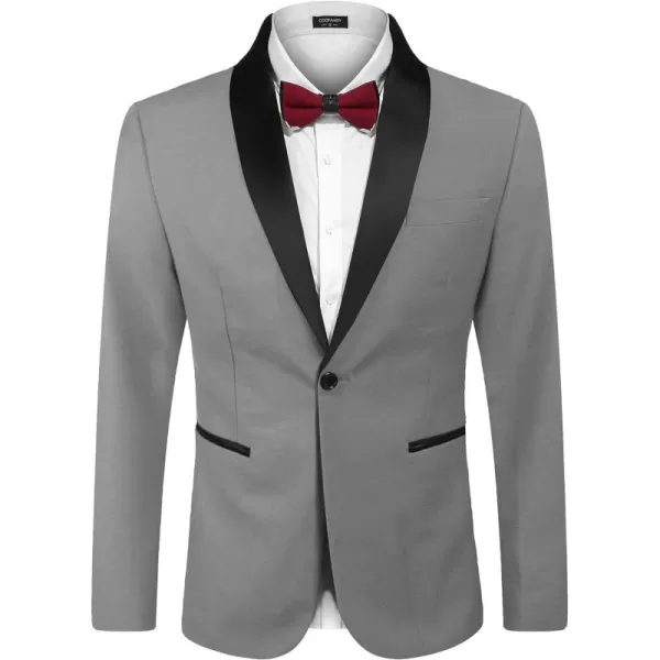 COOFANDY Men's Tuxedo Jacket Wedding Blazer One Button Dress Suit for Dinner,Prom,Party
