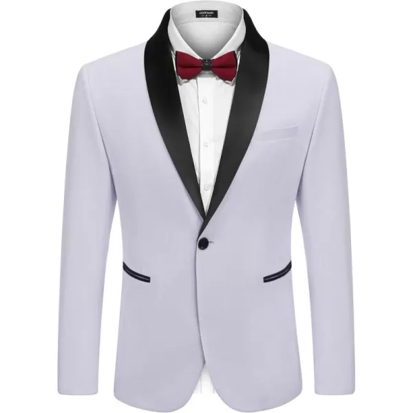 COOFANDY Men's Tuxedo Jacket Wedding Blazer One Button Dress Suit for Dinner,Prom,Party