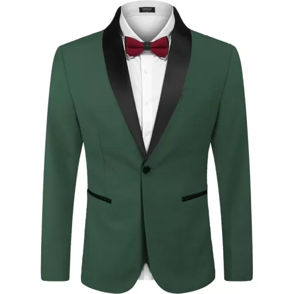 COOFANDY Men's Tuxedo Jacket Wedding Blazer One Button Dress Suit for Dinner,Prom,Party