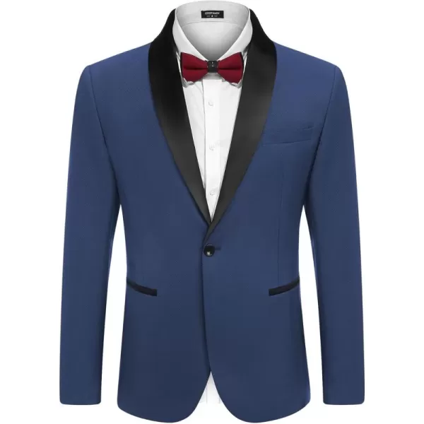 COOFANDY Men's Tuxedo Jacket Wedding Blazer One Button Dress Suit for Dinner,Prom,Party