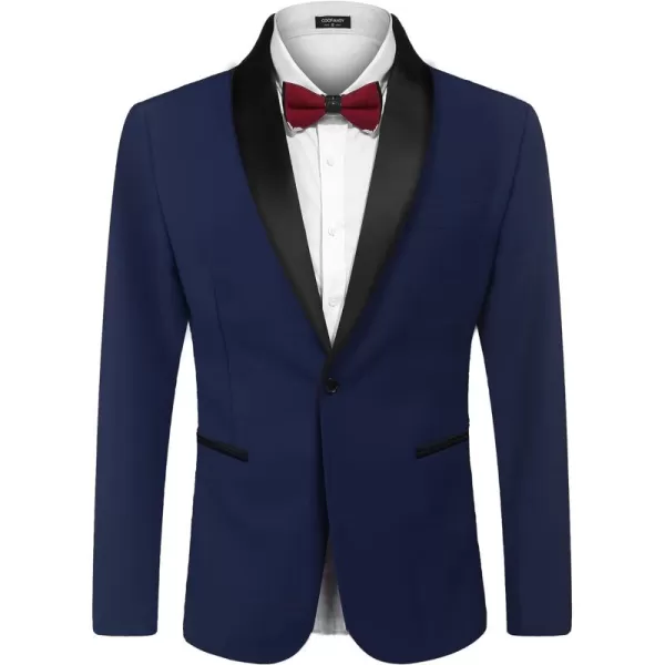 COOFANDY Men's Tuxedo Jacket Wedding Blazer One Button Dress Suit for Dinner,Prom,Party