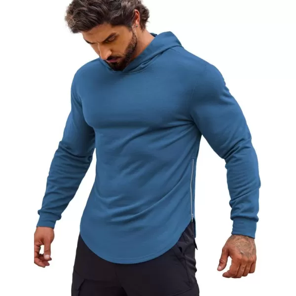 COOFANDY Men's Workout Sweatshirts Long Sleeve Muscle Fit Athletic Gym Hoodies Pullover