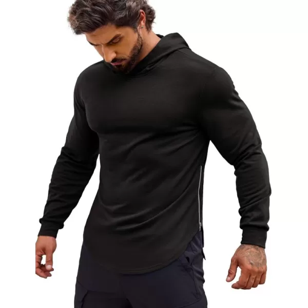 COOFANDY Men's Workout Sweatshirts Long Sleeve Muscle Fit Athletic Gym Hoodies Pullover