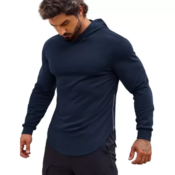 COOFANDY Men's Workout Sweatshirts Long Sleeve Muscle Fit Athletic Gym Hoodies Pullover