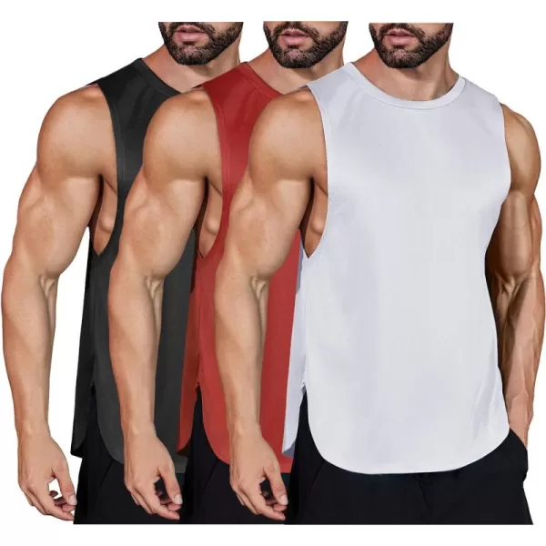 COOFANDY Mens Workout Tank Tops Muscle Cut Off Shirts Sleeveless Gym T Shirts Bodybuilding Athletic Tanks