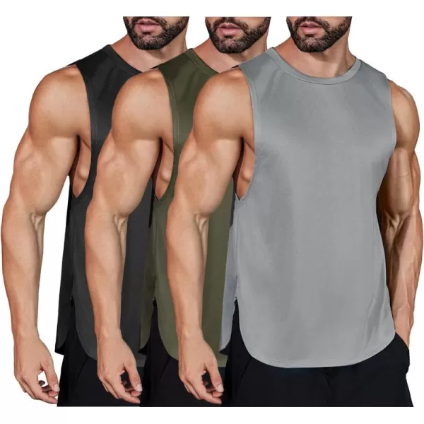 COOFANDY Mens Workout Tank Tops Muscle Cut Off Shirts Sleeveless Gym T Shirts Bodybuilding Athletic Tanks