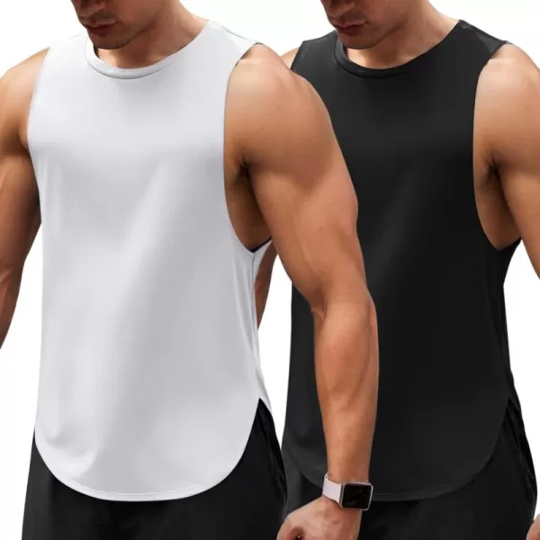 COOFANDY Mens Workout Tank Tops Muscle Cut Off Shirts Sleeveless Gym T Shirts Bodybuilding Athletic Tanks