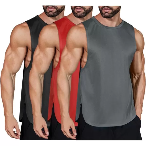 COOFANDY Mens Workout Tank Tops Muscle Cut Off Shirts Sleeveless Gym T Shirts Bodybuilding Athletic Tanks