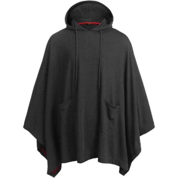 COOFANDY Unisex Casual Hooded Poncho Cape Cloak Fashion Coat Hoodie Pullover with Pocket