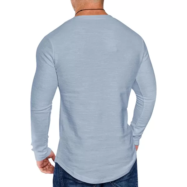 COOFANDY Men 2 Pack Muscle V Neck T Shirt Gym Athletic Fit Long Sleeves Tee Top