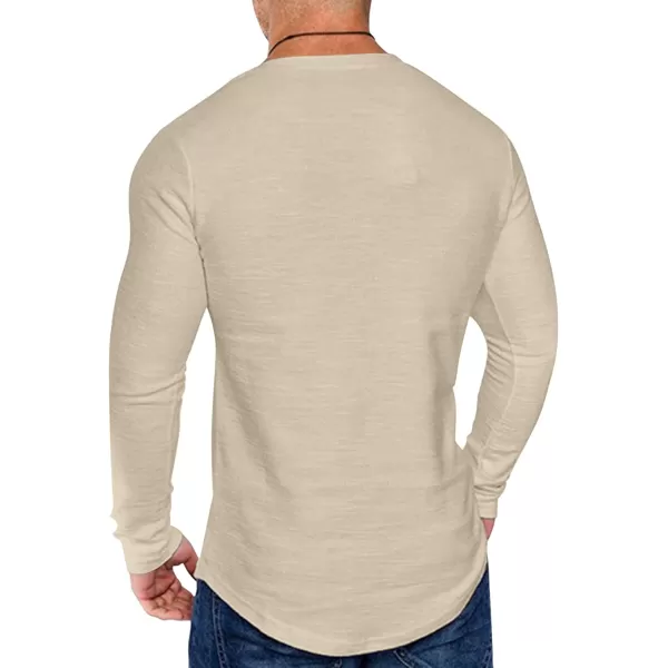 COOFANDY Men 2 Pack Muscle V Neck T Shirt Gym Athletic Fit Long Sleeves Tee Top