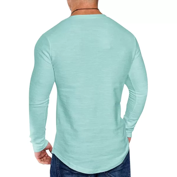 COOFANDY Men 2 Pack Muscle V Neck T Shirt Gym Athletic Fit Long Sleeves Tee Top