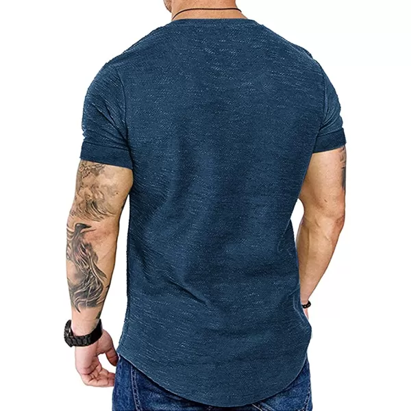 COOFANDY Men 2 Pack Muscle Workout T Shirt Gym Bodybuilding Short Sleeve Hipster Tee Top
