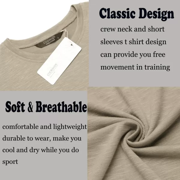 COOFANDY Men 2 Pack Muscle Workout T Shirt Gym Bodybuilding Short Sleeve Hipster Tee Top