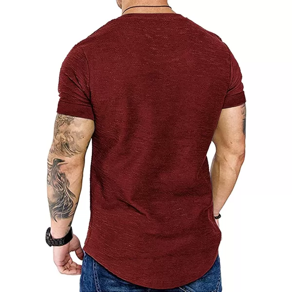 COOFANDY Men 2 Pack Muscle Workout T Shirt Gym Bodybuilding Short Sleeve Hipster Tee Top