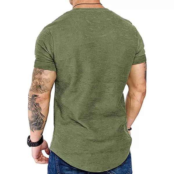 COOFANDY Men 2 Pack Muscle Workout T Shirt Gym Bodybuilding Short Sleeve Hipster Tee Top