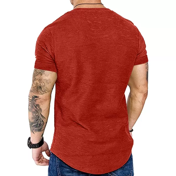 COOFANDY Men 2 Pack Muscle Workout T Shirt Gym Bodybuilding Short Sleeve Hipster Tee Top