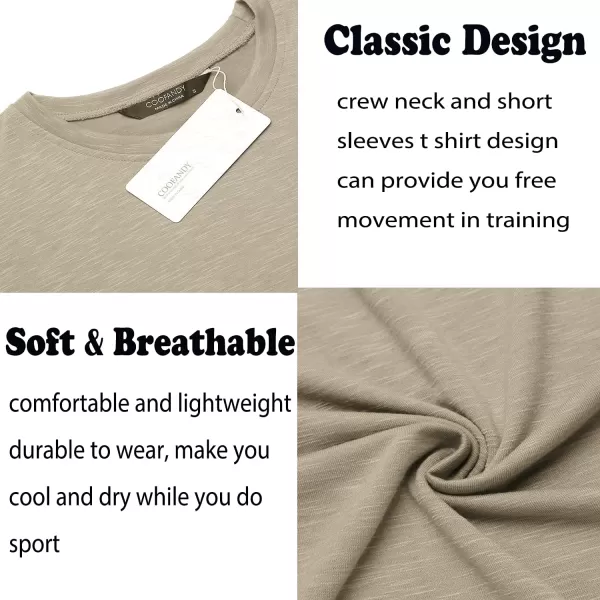 COOFANDY Men 2 Pack Muscle Workout T Shirt Gym Bodybuilding Short Sleeve Hipster Tee Top