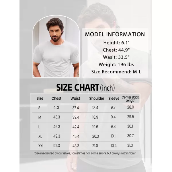 COOFANDY Men 2 Pack Muscle Workout T Shirt Gym Bodybuilding Short Sleeve Hipster Tee Top