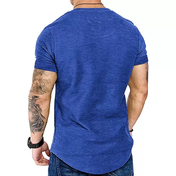 COOFANDY Men 2 Pack Muscle Workout T Shirt Gym Bodybuilding Short Sleeve Hipster Tee Top