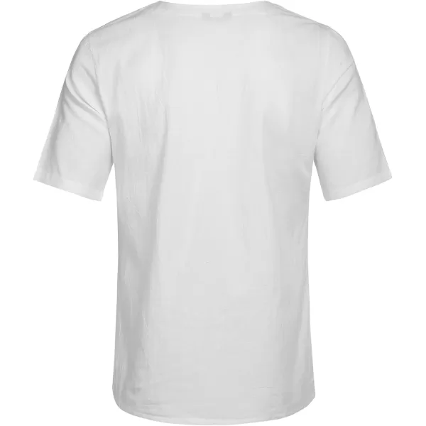 COOFANDY Men Casual Cotton Linen T Shirt Short Sleeve Beach Lace Up Hippie Shirt Yoga Renaissance Tunic