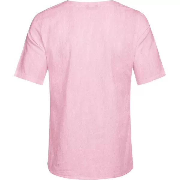 COOFANDY Men Casual Cotton Linen T Shirt Short Sleeve Beach Lace Up Hippie Shirt Yoga Renaissance Tunic