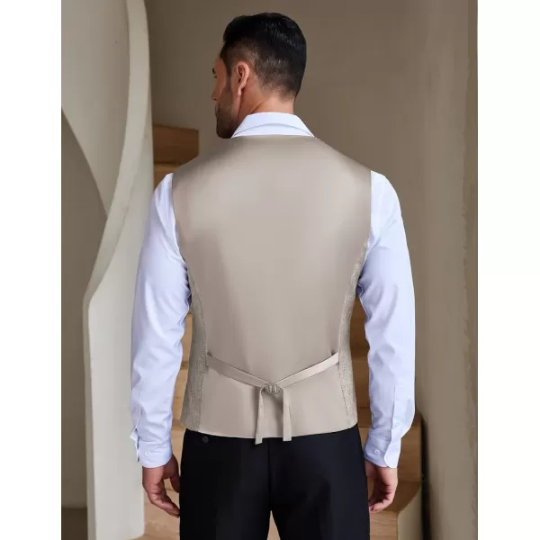 COOFANDY Men Casual Suit Vest Slim Fit Formal Vest Business Weeding Waistcoat