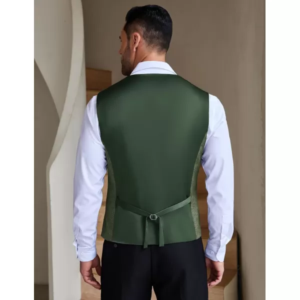 COOFANDY Men Casual Suit Vest Slim Fit Formal Vest Business Weeding Waistcoat