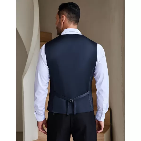 COOFANDY Men Casual Suit Vest Slim Fit Formal Vest Business Weeding Waistcoat