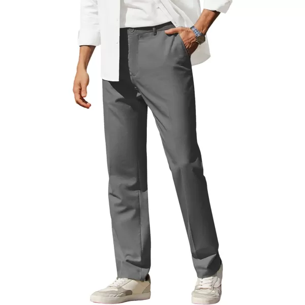 COOFANDY Men Classic Fit Dress Pant Casual Wrinkle Flat Front Pant Stretch Suit Pant