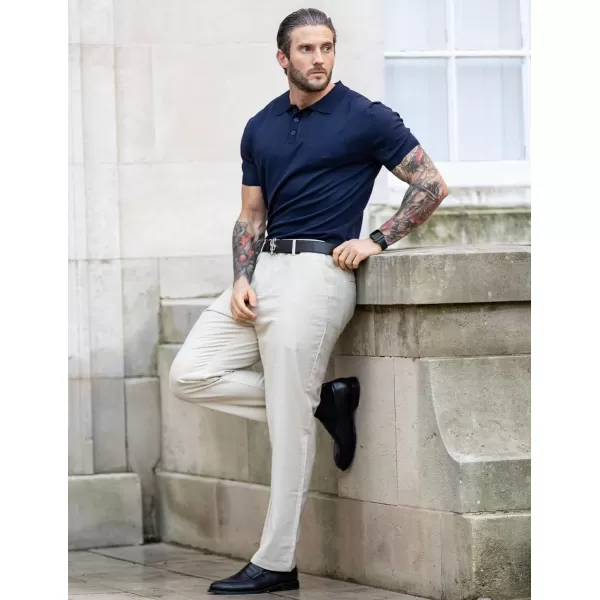 COOFANDY Men Classic Fit Dress Pant Casual Wrinkle Flat Front Pant Stretch Suit Pant