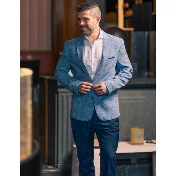 COOFANDY Men Classic Fit Dress Pant Casual Wrinkle Flat Front Pant Stretch Suit Pant