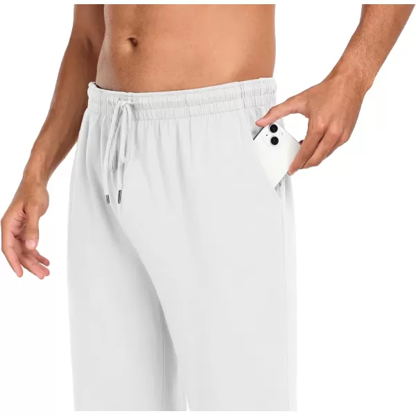 COOFANDY Men Cotton Yoga Pants Casual Sweatpants Jogger Open Bottom Lounge Pants with Pockets