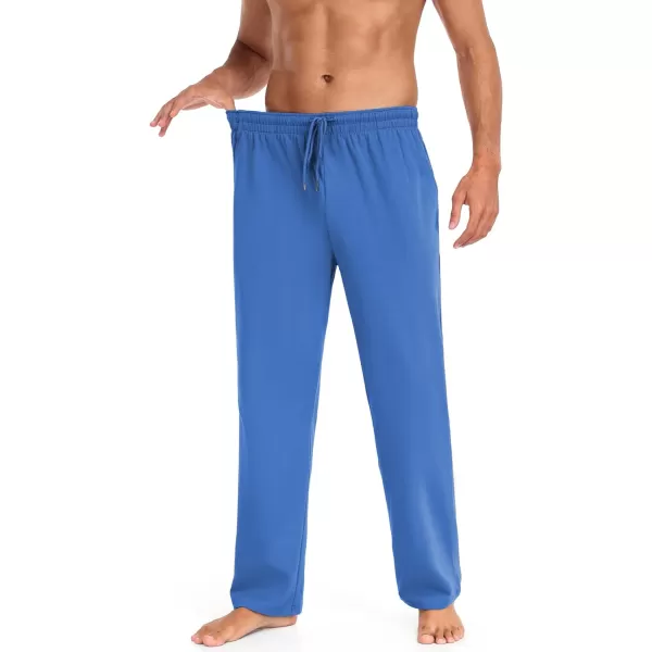 COOFANDY Men Cotton Yoga Pants Casual Sweatpants Jogger Open Bottom Lounge Pants with Pockets
