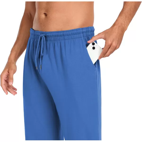 COOFANDY Men Cotton Yoga Pants Casual Sweatpants Jogger Open Bottom Lounge Pants with Pockets