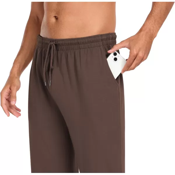 COOFANDY Men Cotton Yoga Pants Casual Sweatpants Jogger Open Bottom Lounge Pants with Pockets